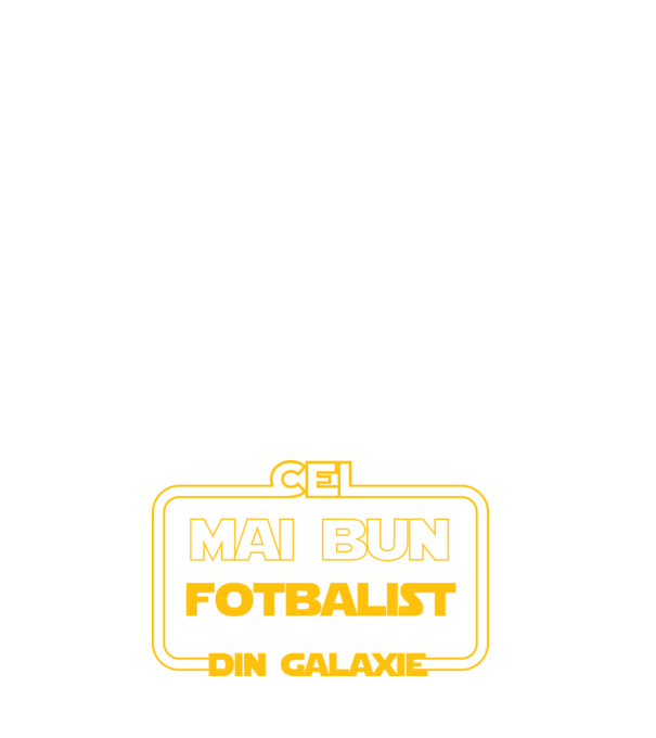 Cel mai bun fotbalist din galaxie model negru pe tricou