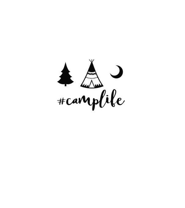 camplife model verde pe tricou