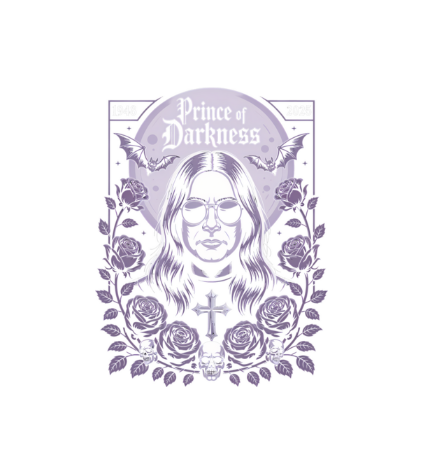 Prince of Darkness model negru pe tricou