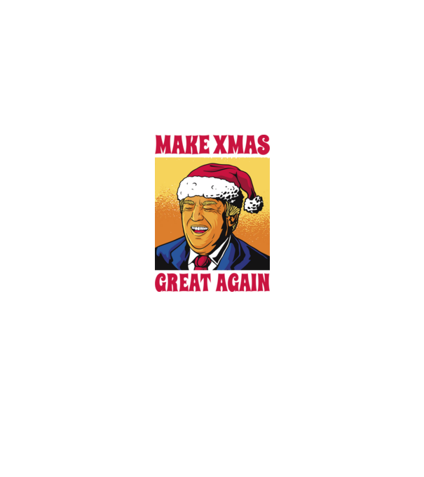 Make Xmas great again model negru pe tricou