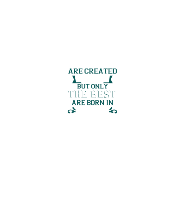 All men created equal but only the beat are born in july model albastru închis pe tricou