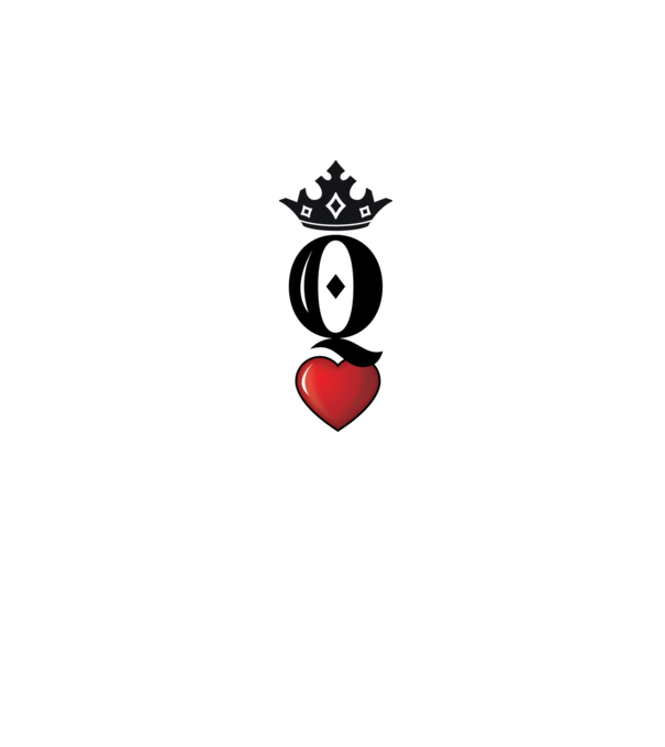 Cuplu HeartQueen model alb pe tricou