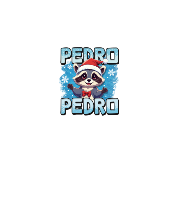 Pedro pedro retro xmas model negru pe tricou