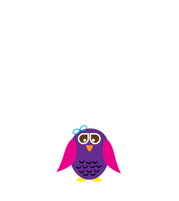 Owl model roz deschis pe tricou