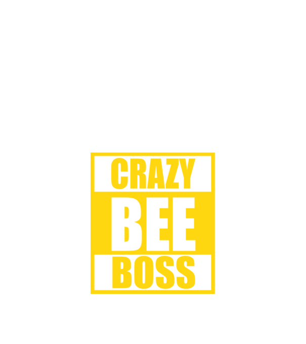 Crazy bee boss model negru pe tricou