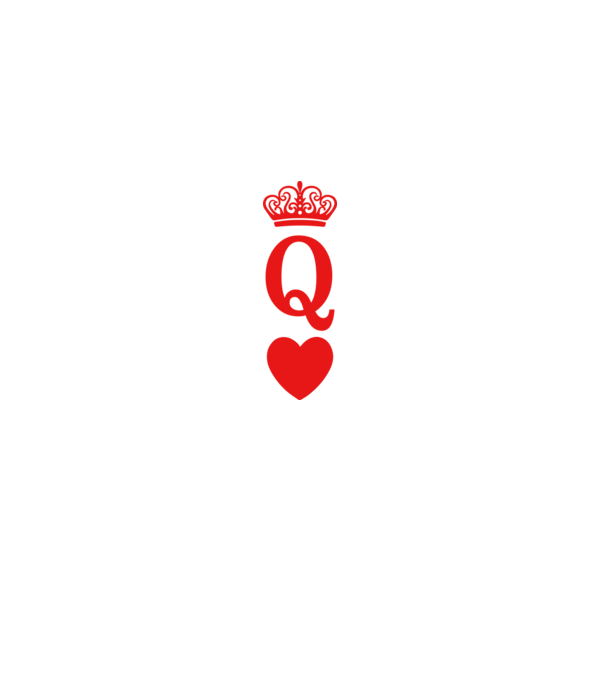 Queen model alb pe tricou