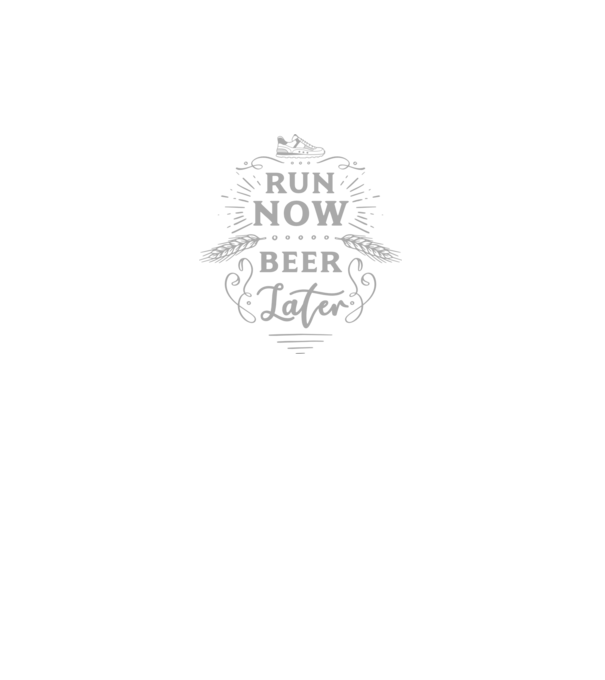 Run now beer later vintage model negru pe tricou