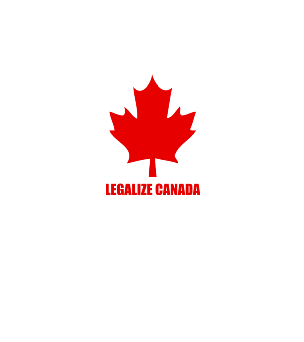 Legalize Canada model alb pe tricou