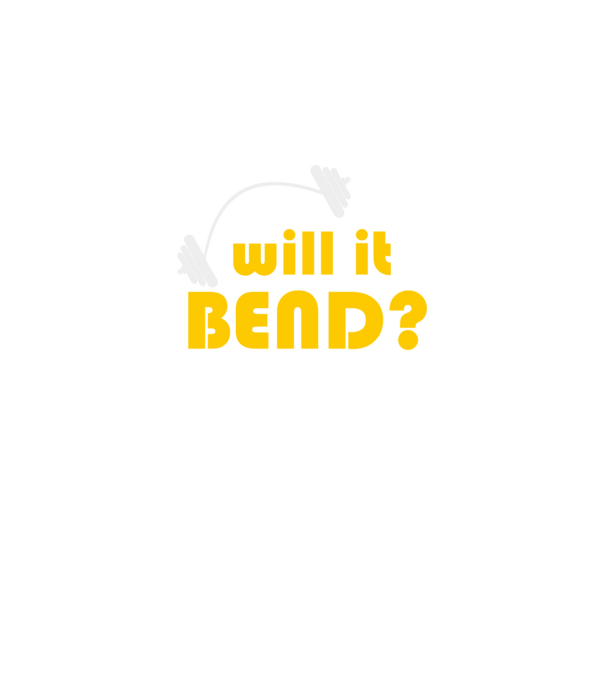 Will it bend model negru pe tricou