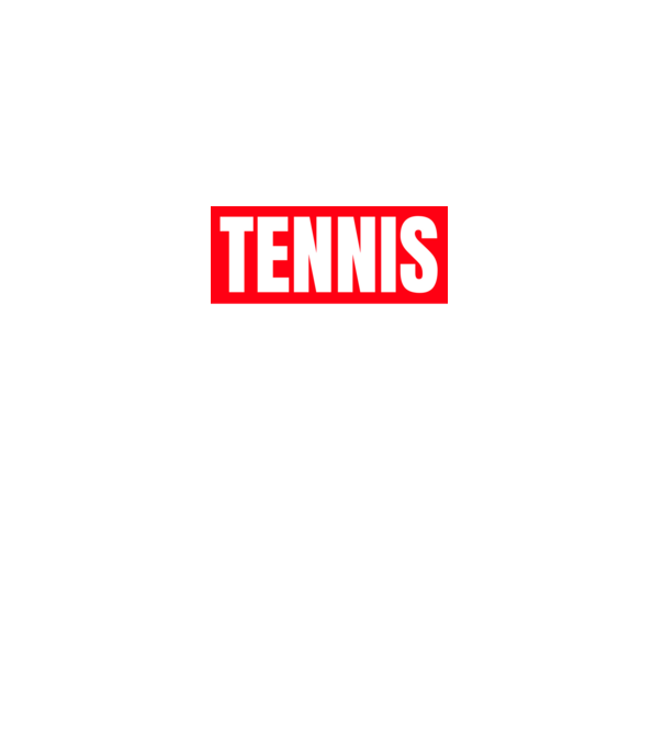 TENNIS HERO model negru pe tricou