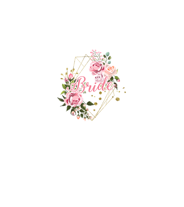 BRIDE roses floral model alb pe tricou