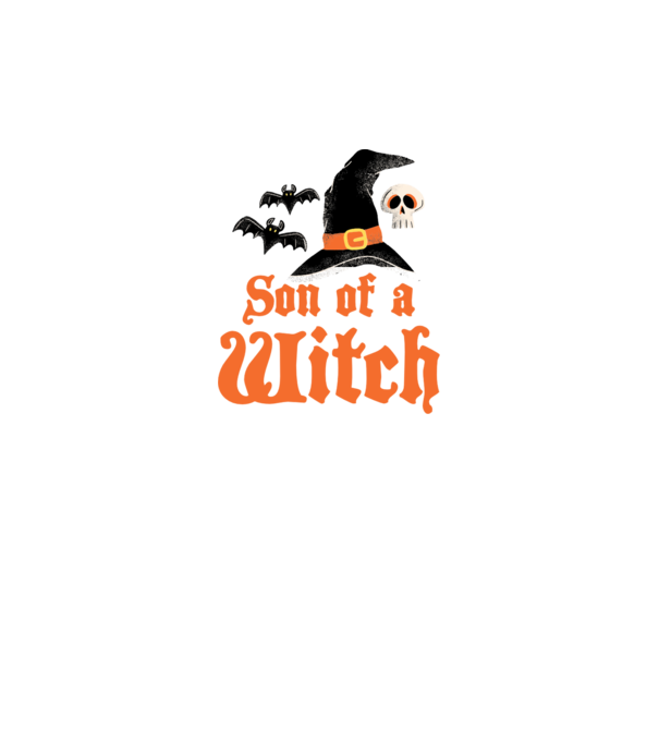 Son of a witch model alb pe tricou