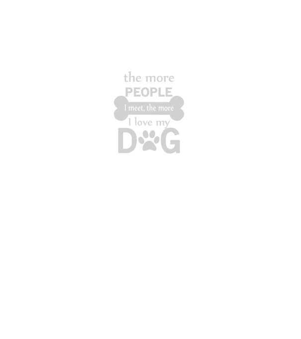 The more people i meet model negru pe tricou