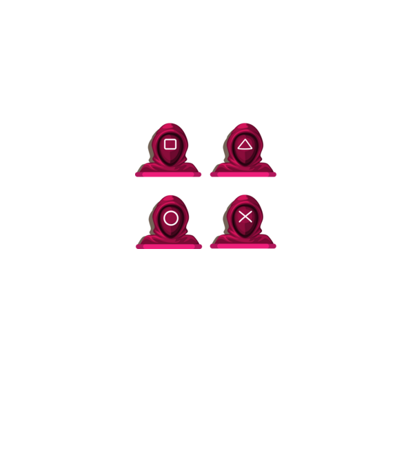 squid game characters model negru pe tricou