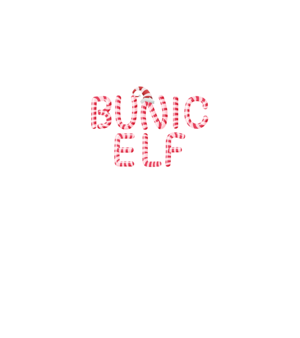 bunic elf model negru pe tricou