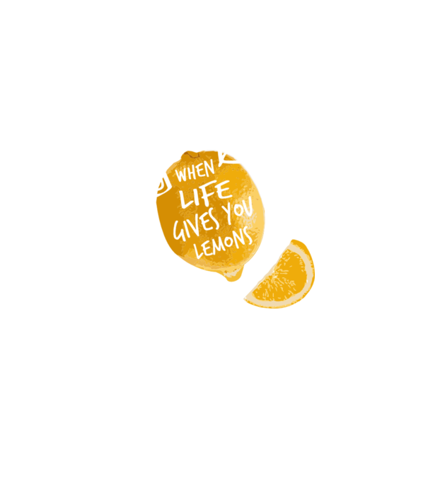 When life gives you lemons... model albastru regal pe tricou