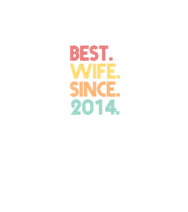 best wife since 2014 retro model negru pe tricou