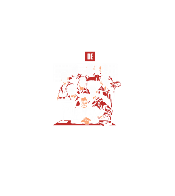 La casa de papel grupo model negru pe tricou