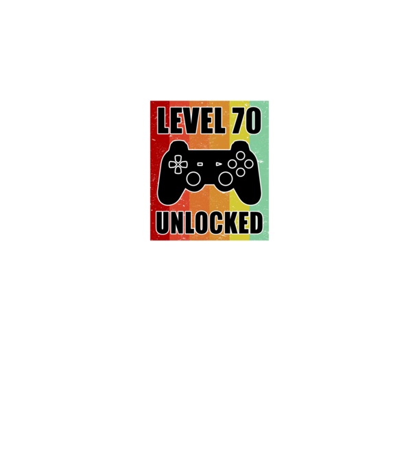level 70 unlocked retro gamer model negru pe tricou