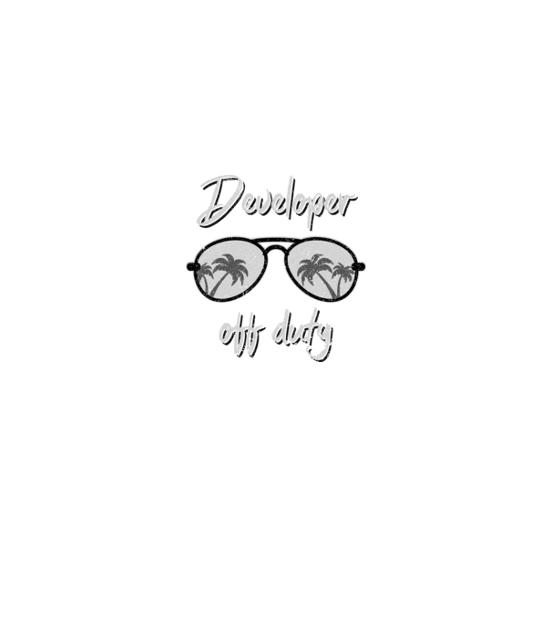 Developer off duty model turcoaz pe tricou