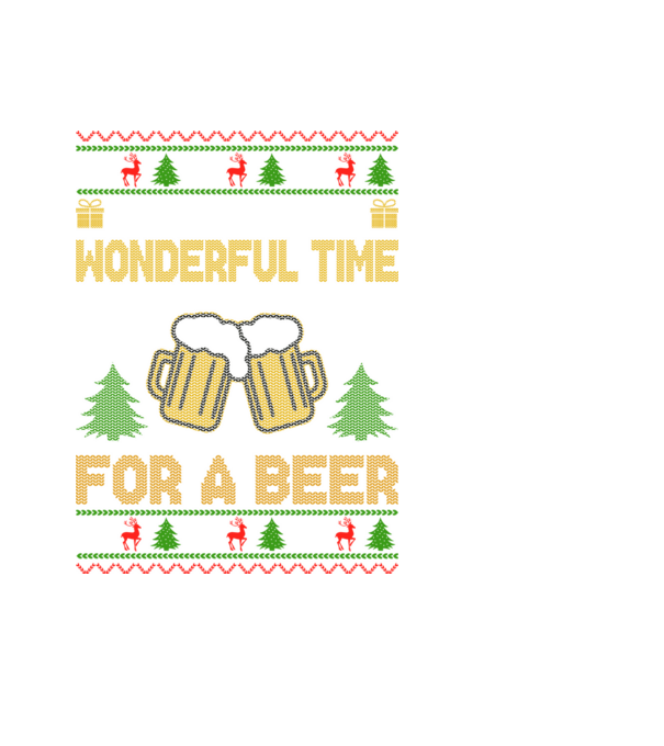 Wonderful time for a beer model negru pe tricou