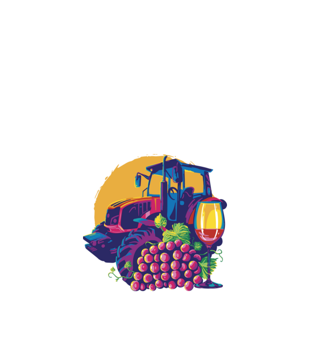 TRACTOR model alb pe tricou