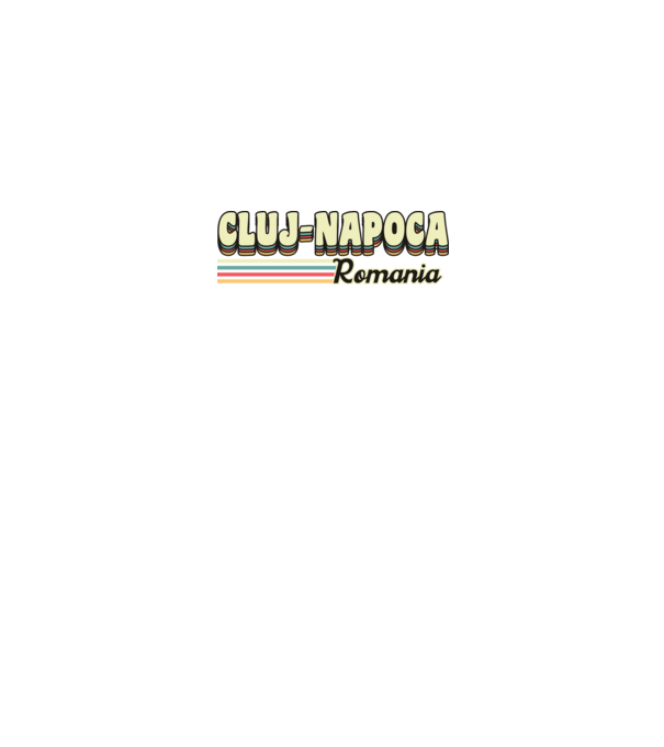 România Cluj-Napoca model negru pe tricou