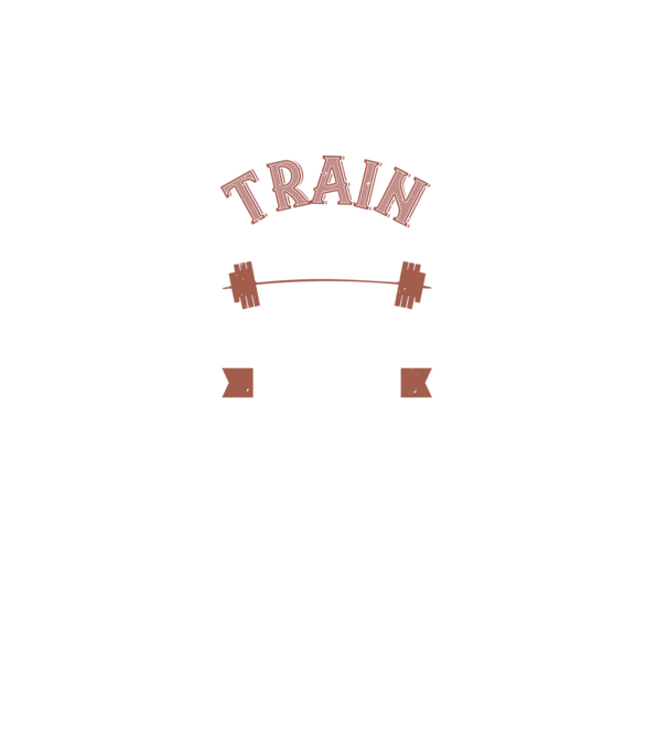 Train Hard model negru pe tricou