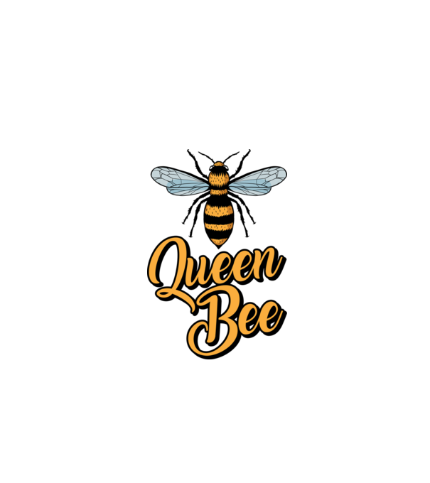 Queen Bee model turcoaz pe tricou