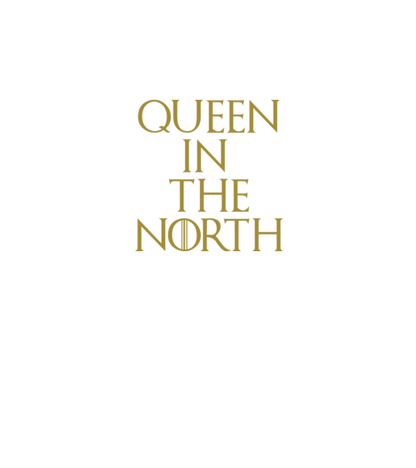 Queen in the North model negru pe tricou