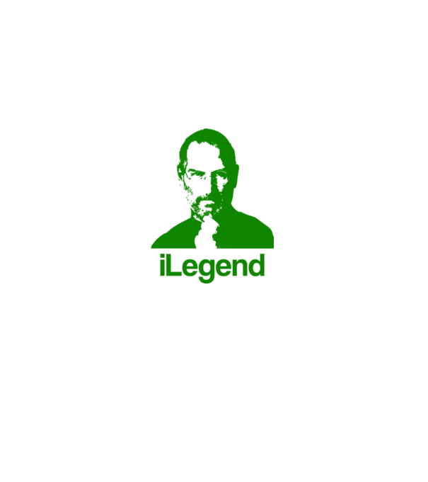 iLegend Steve Jobs model alb pe tricou