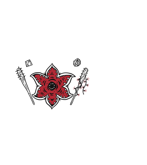 stranger things demogorgon head model alb pe tricou