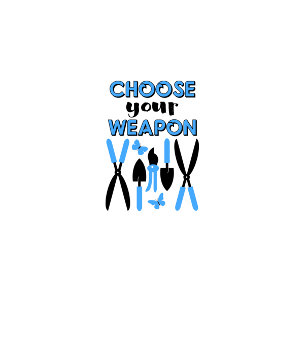 Choose your weapon model alb/roșu pe tricou