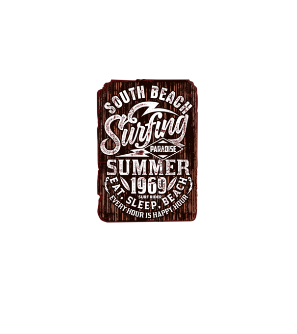 South Beach model negru pe tricou