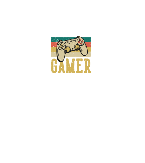 Retro gamer model negru pe tricou
