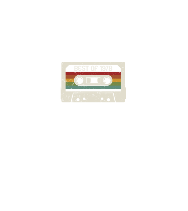 retro tape 1978 vintage model negru pe tricou