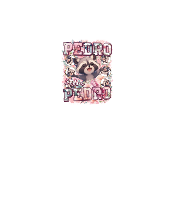Girly Pedro model alb pe tricou