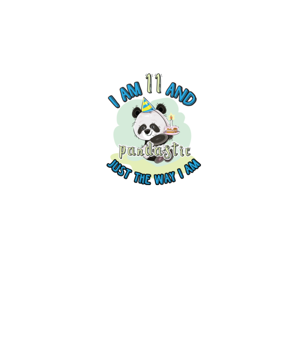 PANDASTIC 11 model alb pe tricou