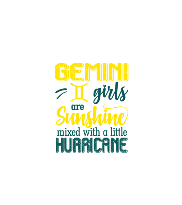 Sunshine with Hurricane GEMINI model negru pe tricou