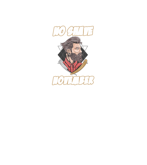 No shave November model negru pe tricou