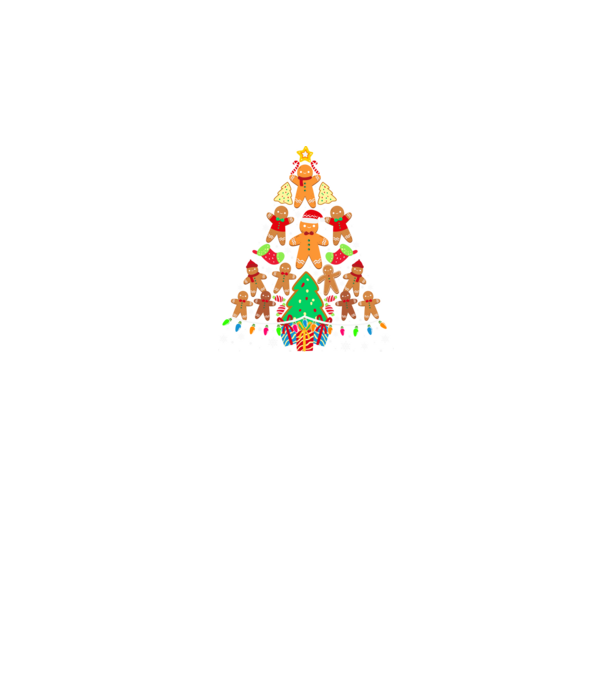 Cookie christmas tree model negru pe tricou