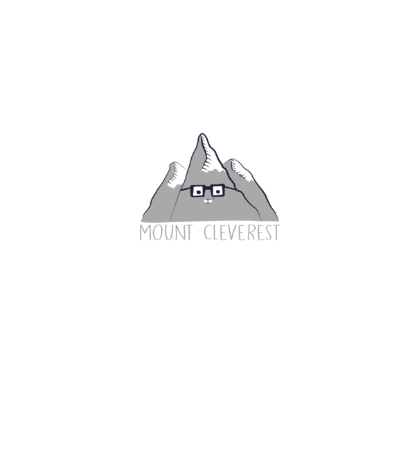 Mount cleverest model negru pe tricou