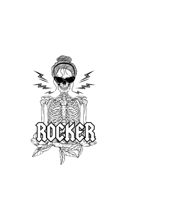 femeie - mutter - rocker model alb pe tricou