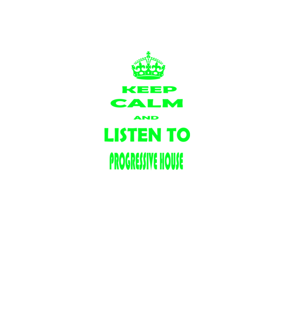 Keep Calm and Listen to prog-house model negru pe tricou