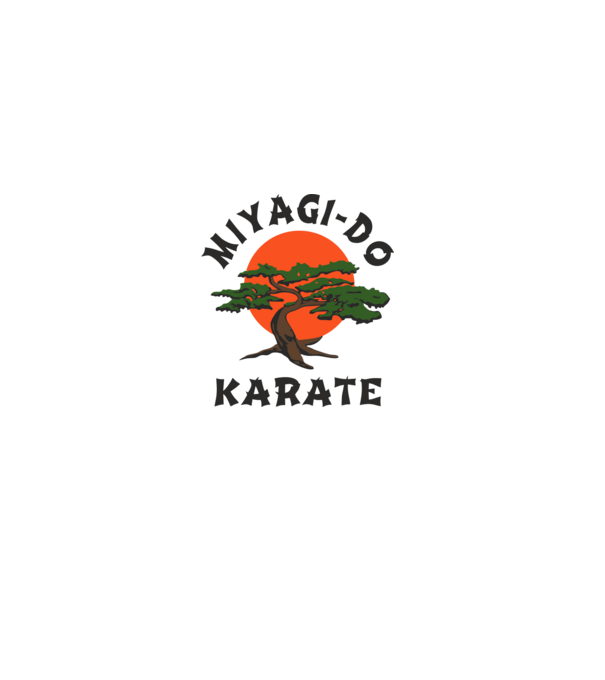 Miyagi-do karate cobra kai model alb pe tricou