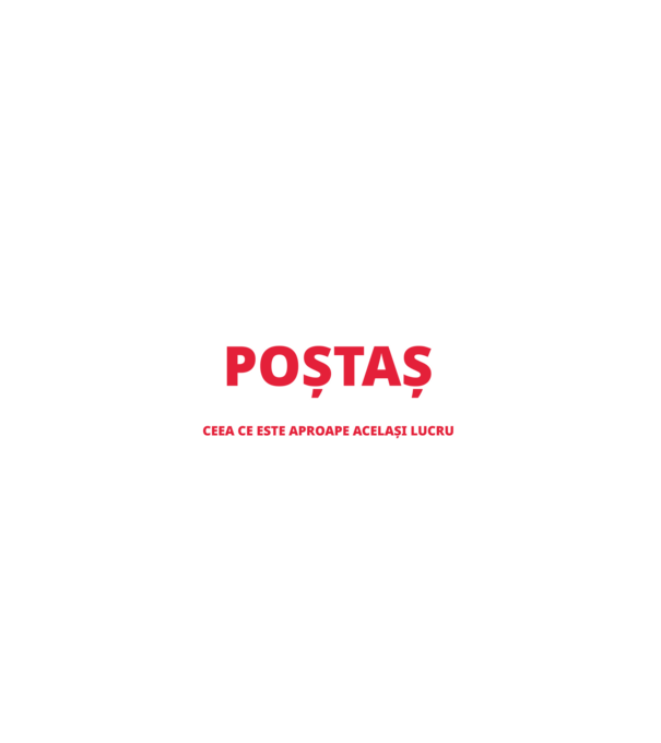 Supererou poştaş model negru pe tricou