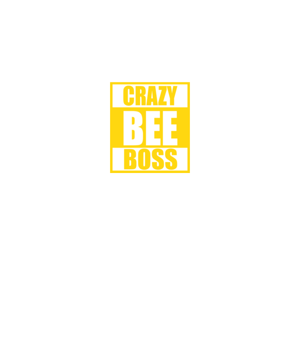 Crazy bee boss model negru pe tricou