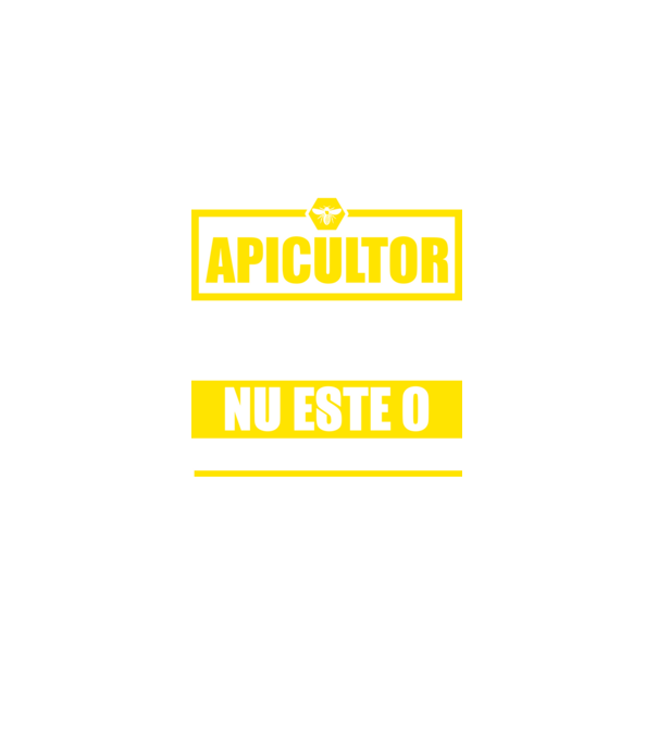 apicultor - pentru că protectorul albinelor care produc mierea nu este o funcție oficială model negru pe tricou