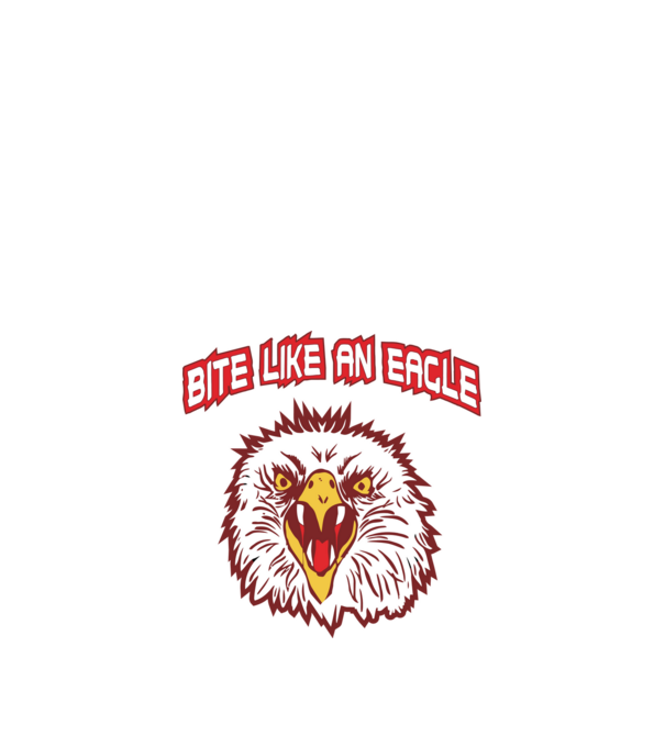 bite like an eagle cobra kai model negru pe tricou