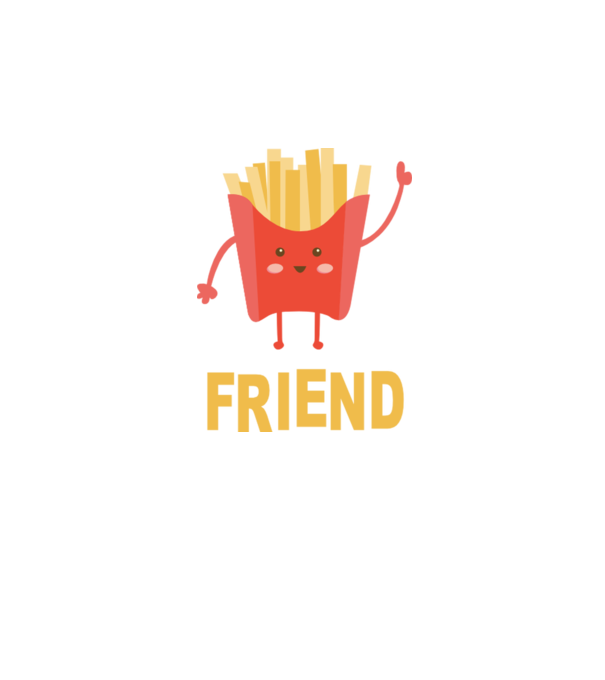 Friends cartofi model alb pe tricou